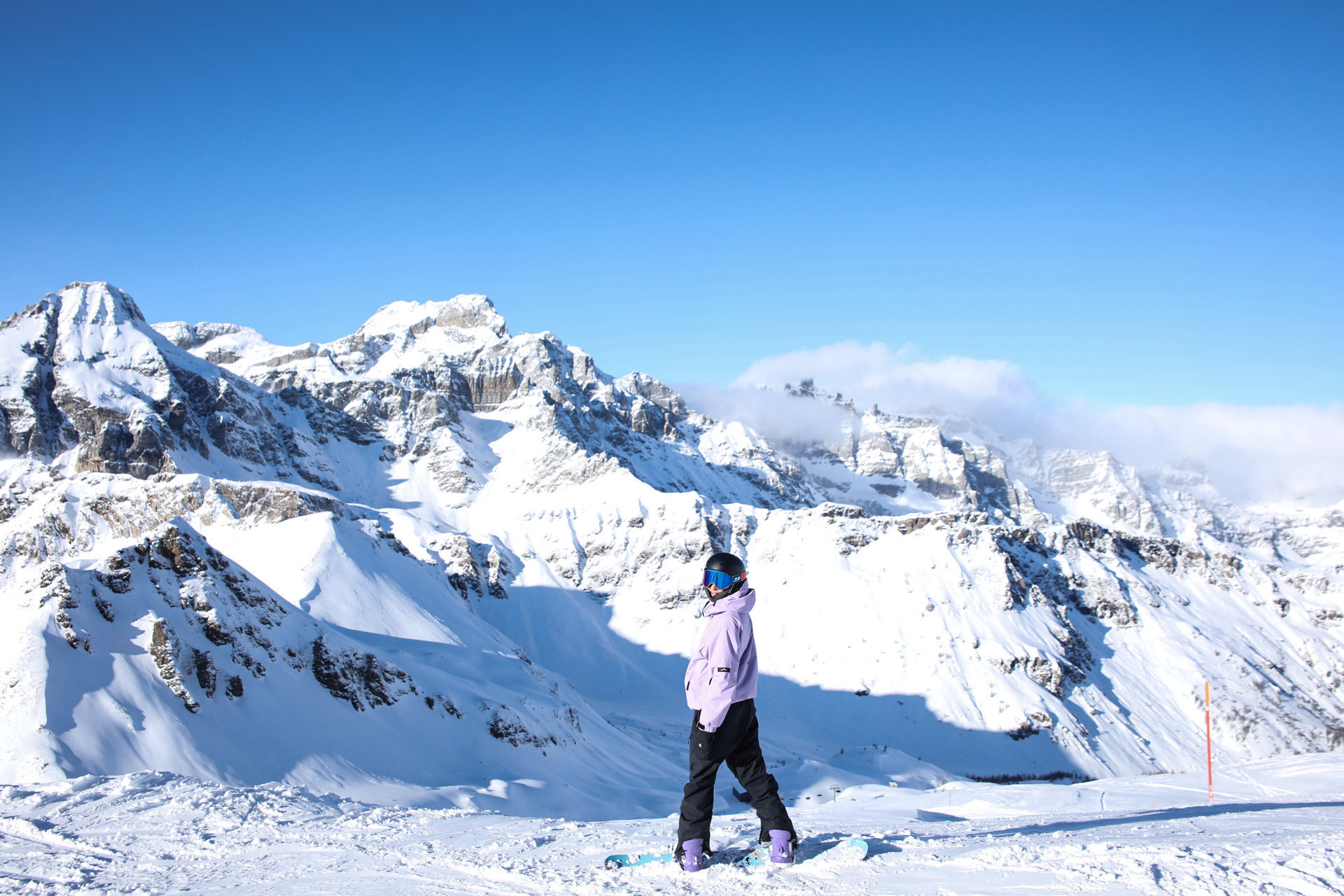 Snowboarder Panorama